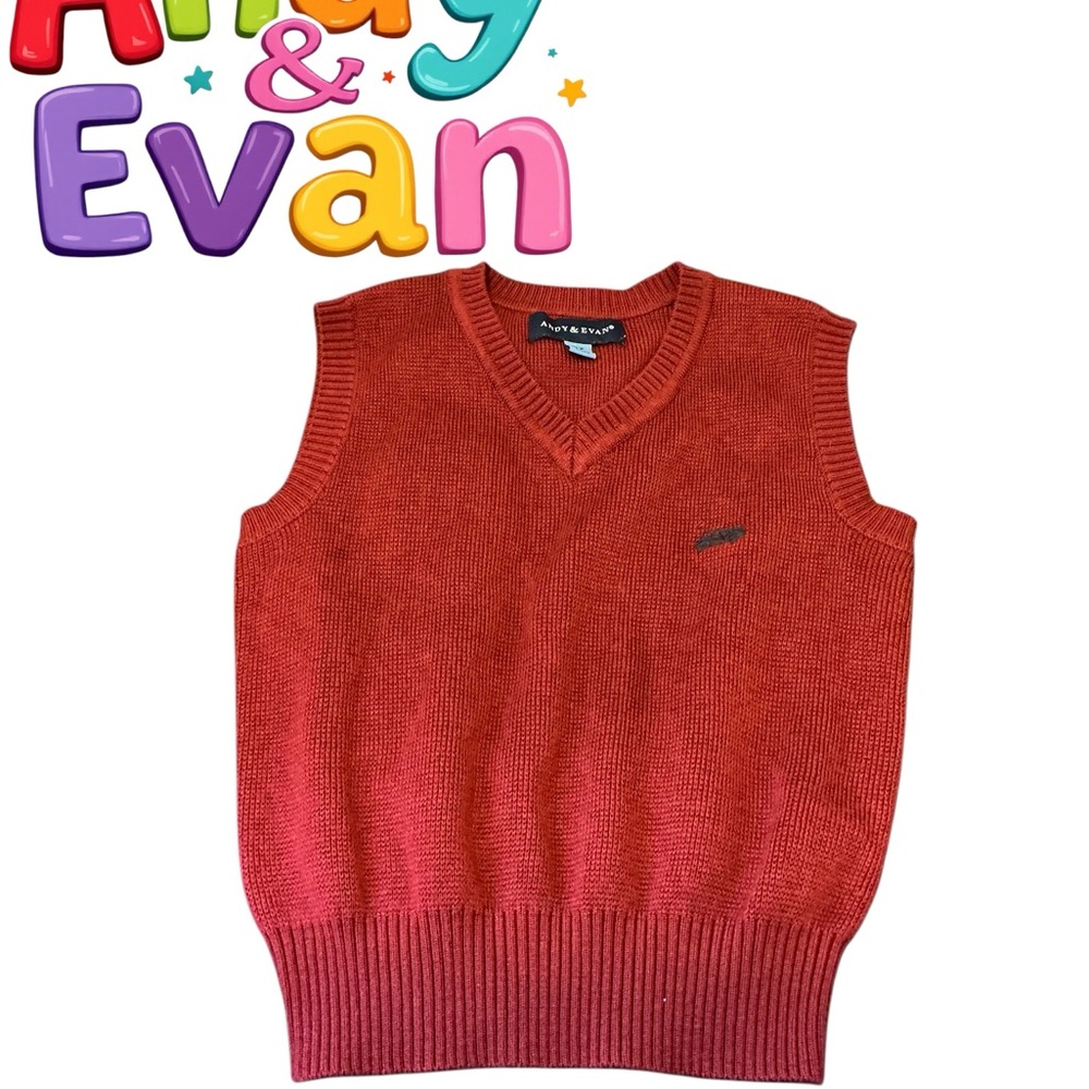 Andy & Evan Burgundy Knit Sweater Vest